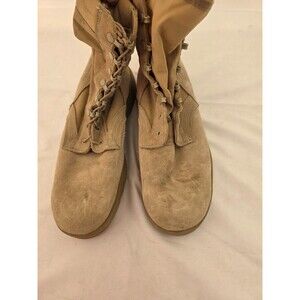 USGI Army Desert Combat Boots Vibram Soles Mens 11.5 R Coyote Khaki Brown FS!